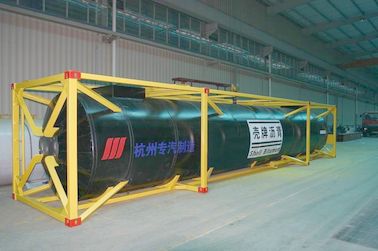 Carbon Steel Q345D Liquid 40Ft Iso Tank Container Storage Bitumen